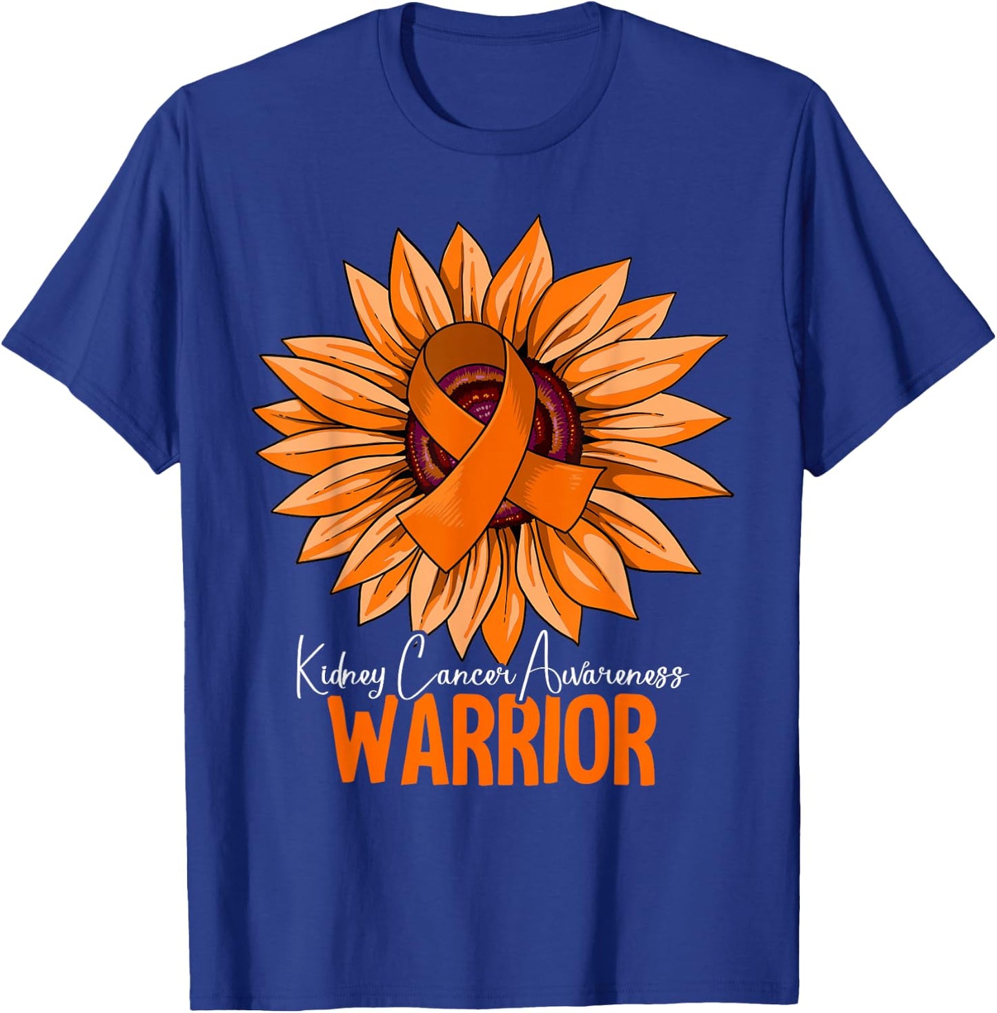 Warrior Kidney Cancer Awareness T-Shirt - T-Shirt | Royal