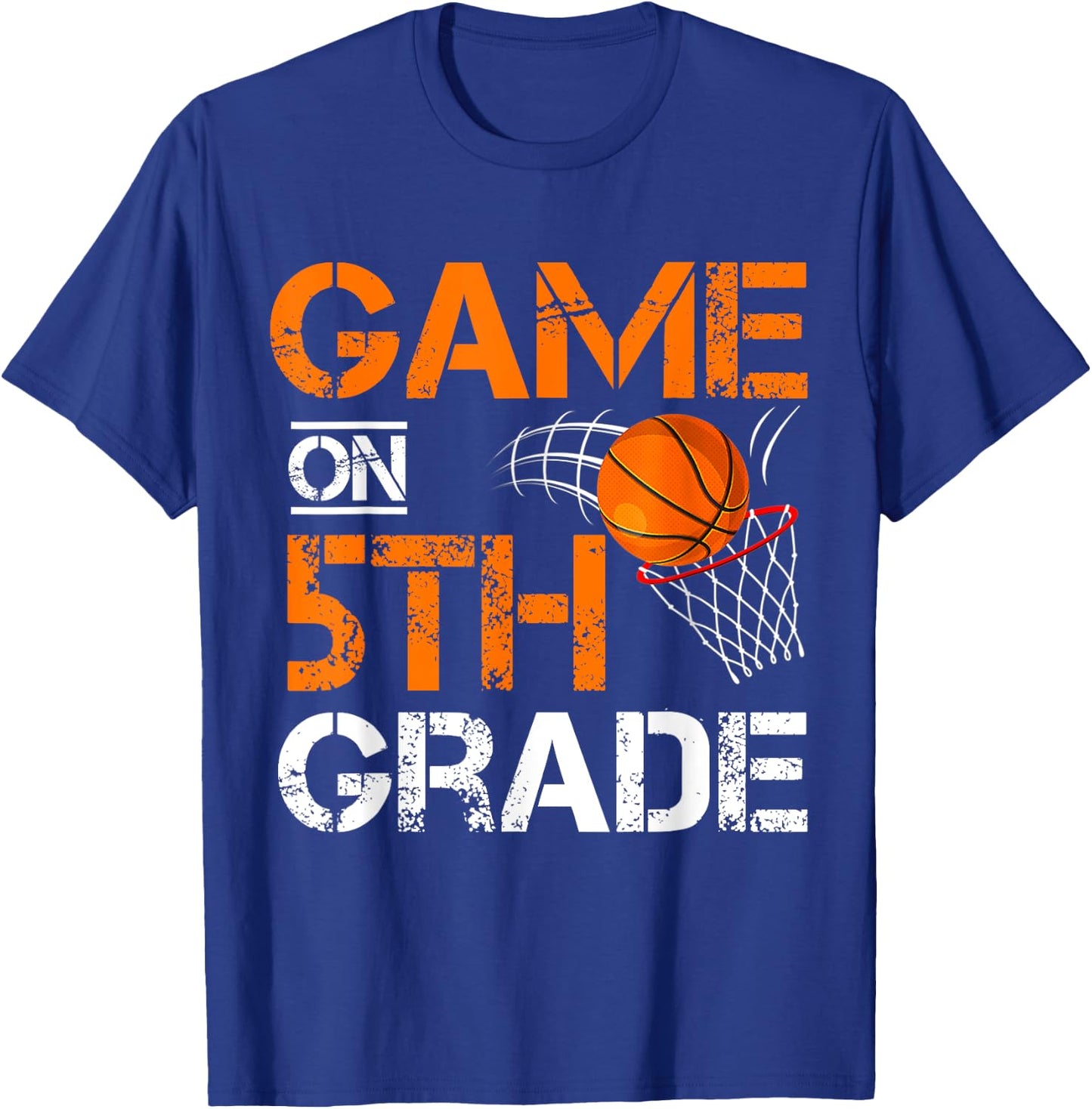 Funny Games On Fifth Grade Basketball First Day Of School T-Shirt - T-Shirt | Royal