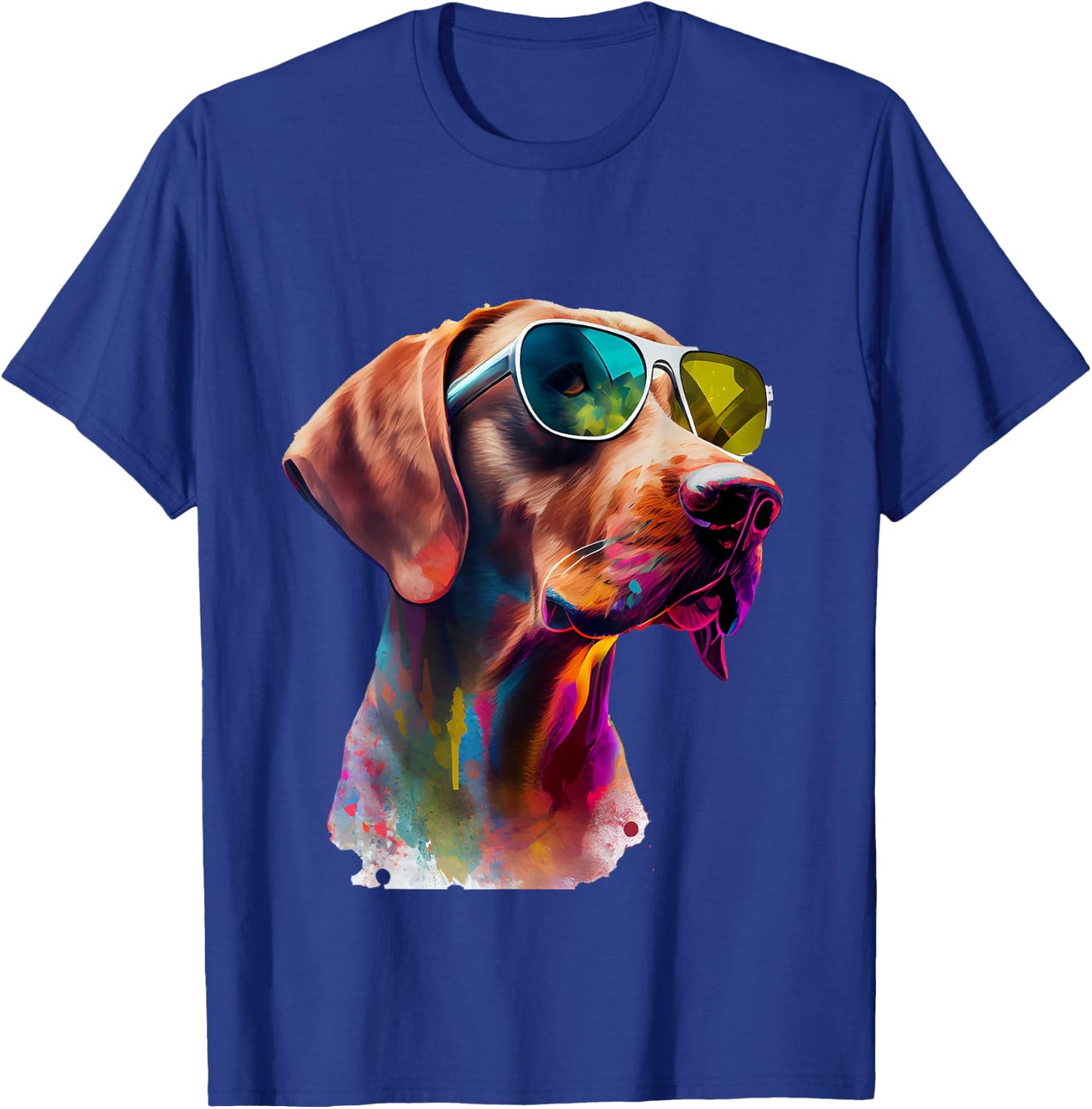 Viszla with Sunglasses T-Shirt - T-Shirt | Royal