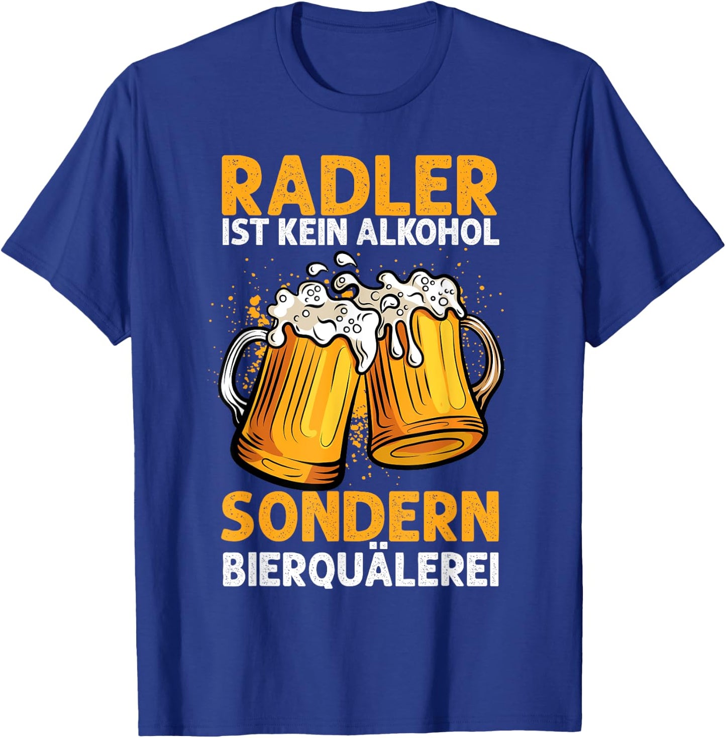 Biertrinker Trinken Bier Geschenkideen & Designs Herren & Damen Schwarz Kurzarm Radler Ist Kein Alkohol Sondern Bierquälerei Bier Party T-Shirt - T-Shirt | Royal