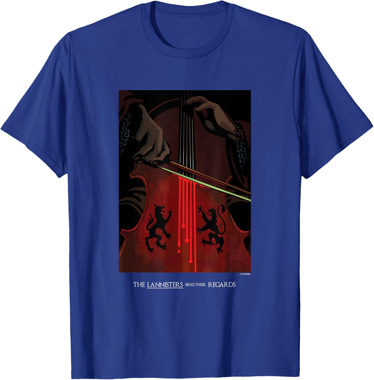 Game Of Thrones The Lannisters Send Their Regards Poster T-Shirt - T-Shirt | Royal