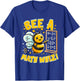 Bee a Math Whiz! Educational Bee Math T-Shirt - T-Shirt | Royal