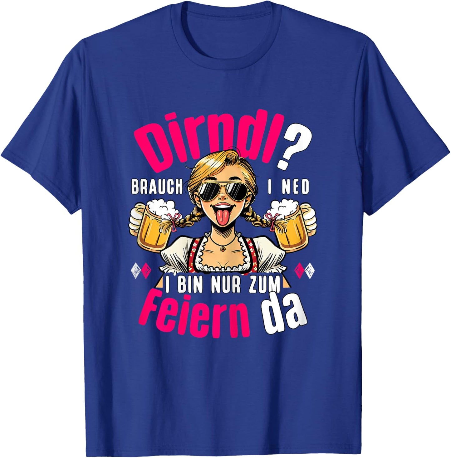 Suitable for Oktoberfest Outfit Women's Costume Shirt Costume T-Shirt - T-Shirt | Royal