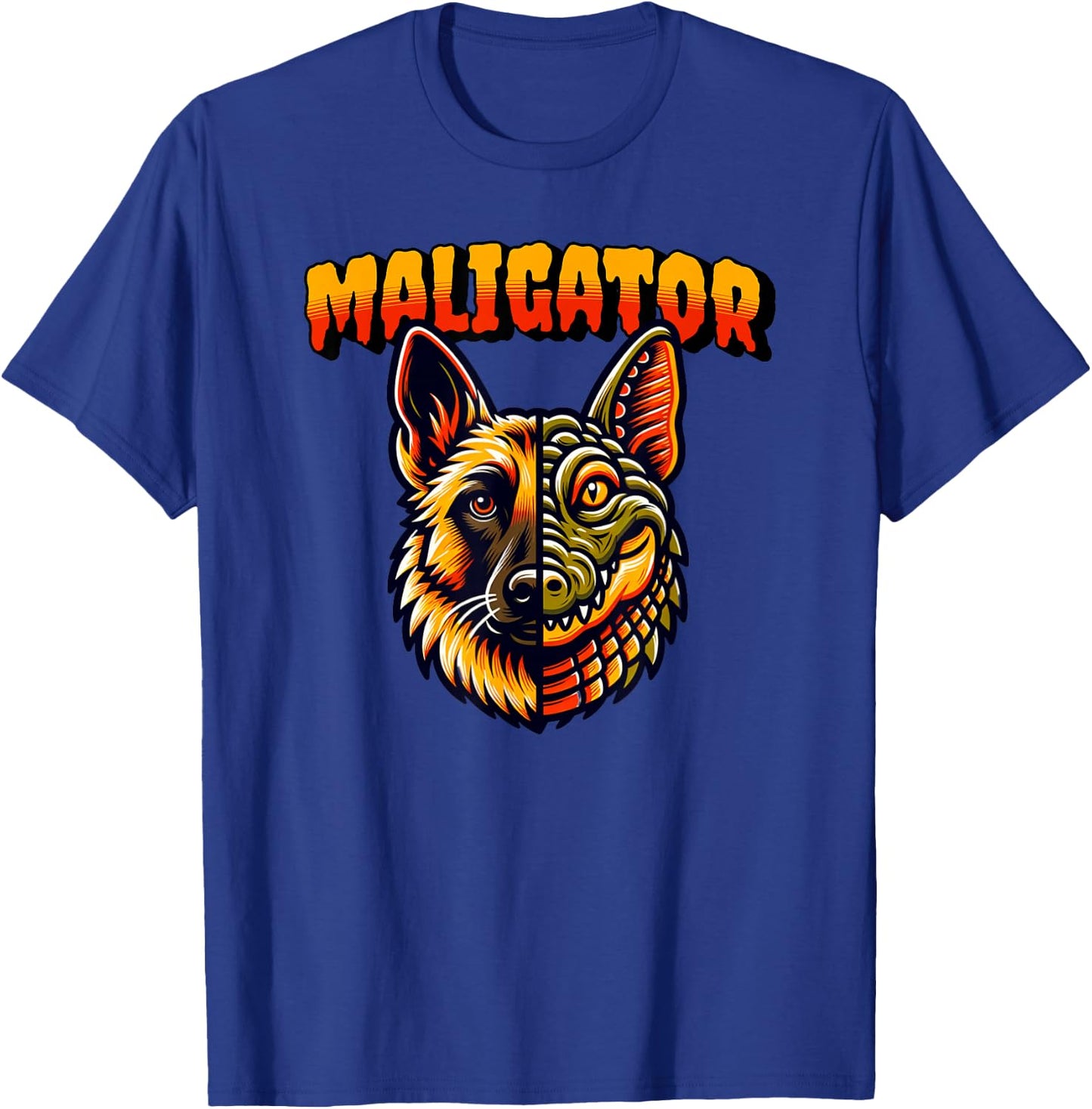 Maligator, Belgian Malinois Alligator Mix T-Shirt - T-Shirt | Royal