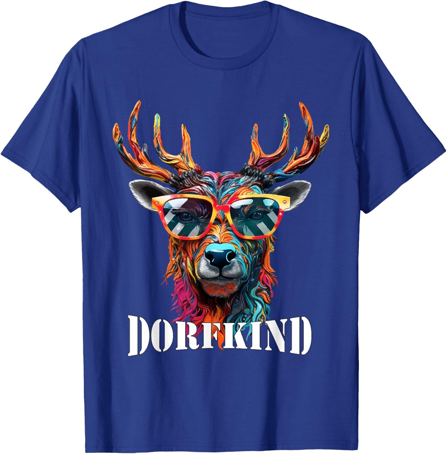 Dorfkind Deer Farmers & Farmer Gift Village Child , black T-Shirt - T-Shirt | Royal