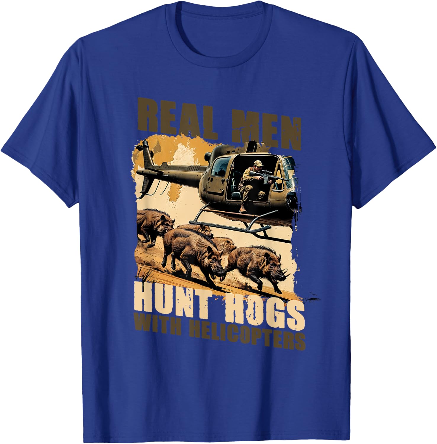 Sanglier Chasse au Sanglier Porc T-Shirt - T-Shirt | Royal