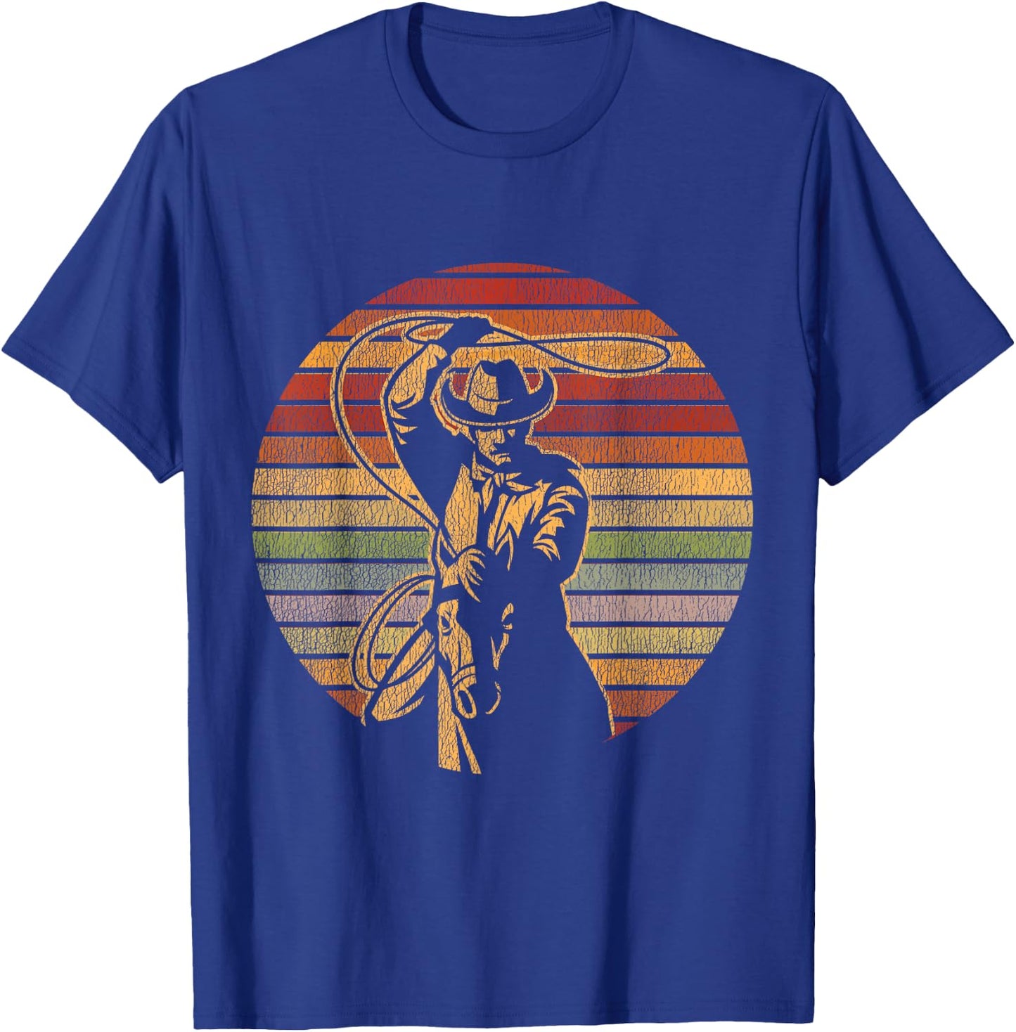 Retro Cowboy T-Shirt - T-Shirt | Royal