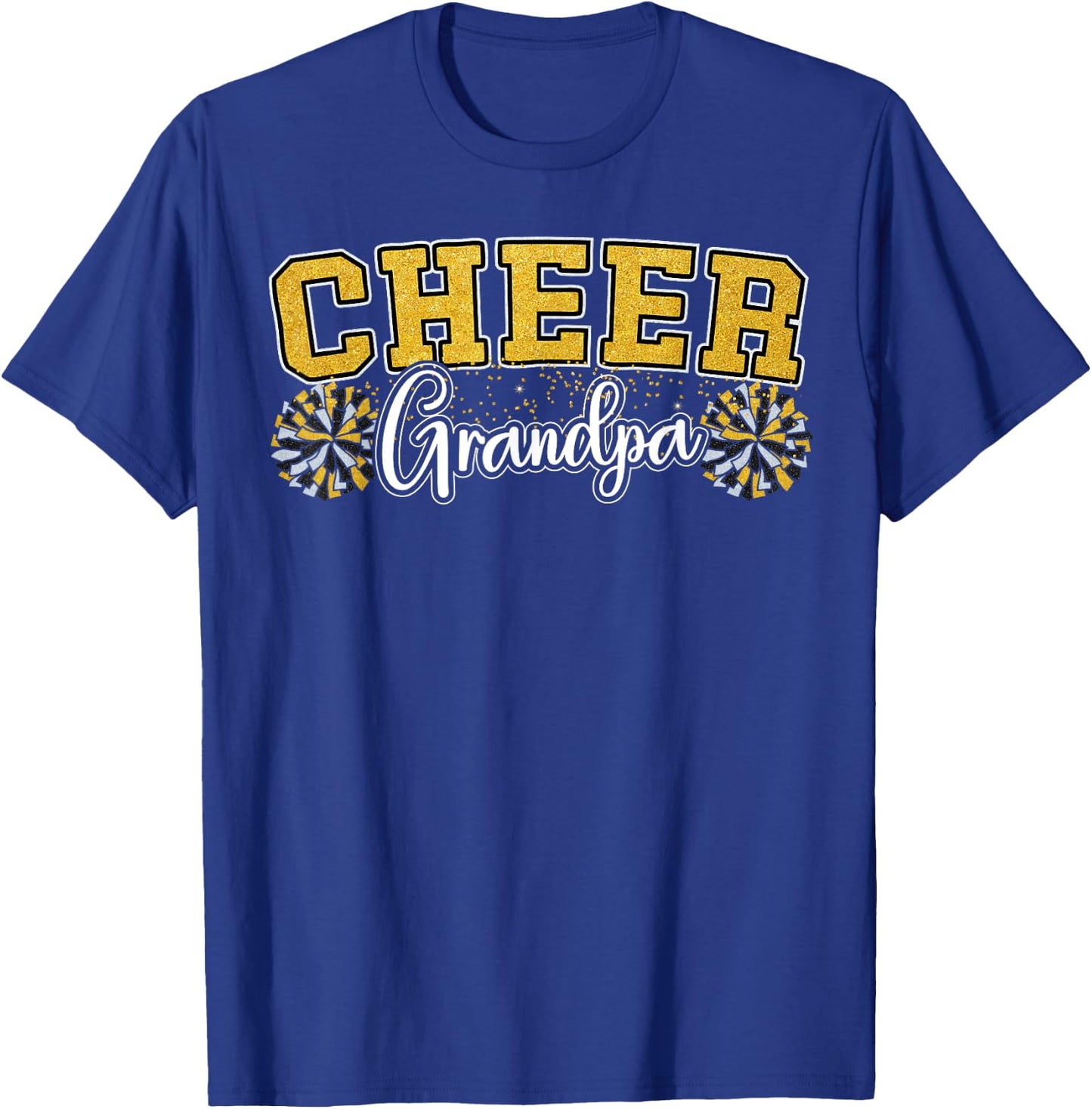 Cheer Grandpa My Favorite Cheerleader Calls Me G-pa Yellow T-Shirt - T-Shirt | Royal