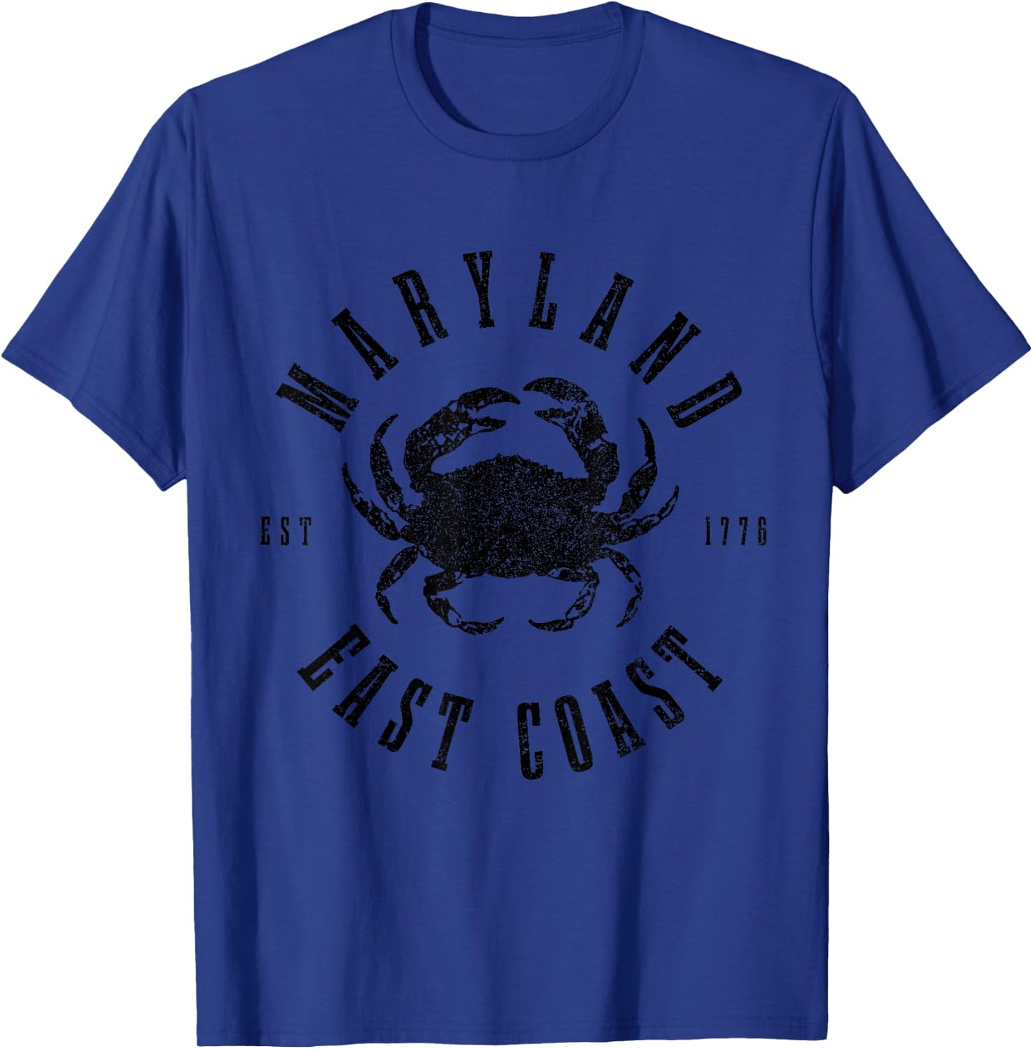 Maryland Blue Crab Crabbing East Coast Pride Vintage T-Shirt - T-Shirt | Royal