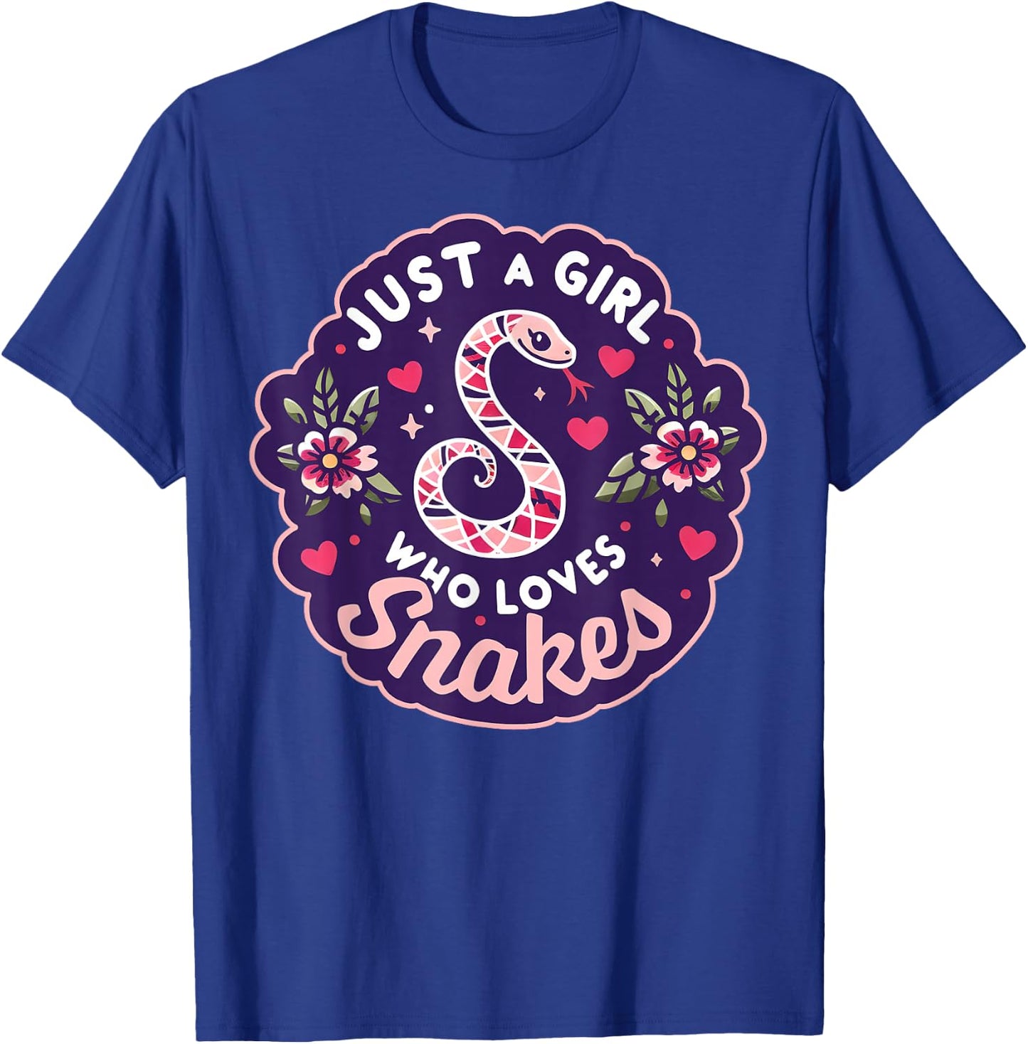 Snake Handler - Woman Snake Lover - Girl Loves Snakes T-Shirt - T-Shirt | Royal