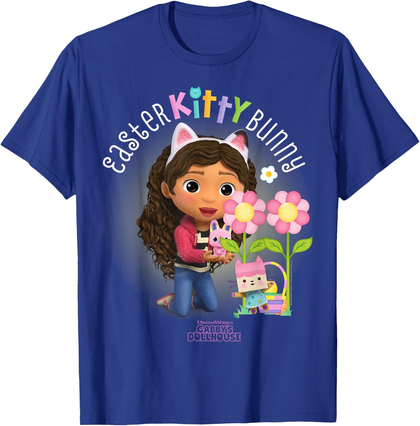 DreamWorks Gabby's Dollhouse Easter Kitty Bunny T-Shirt - T-Shirt | Royal