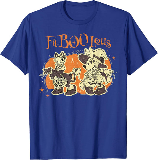 Disney Minnie Mouse & Daisy Duck FA-Boo-lous Halloween BFFs T-Shirt - T-Shirt | Royal