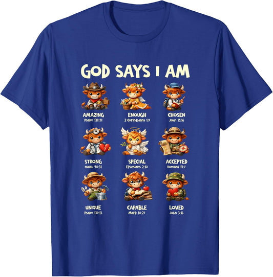 Scottish Cow T-Shirt - T-Shirt | Royal