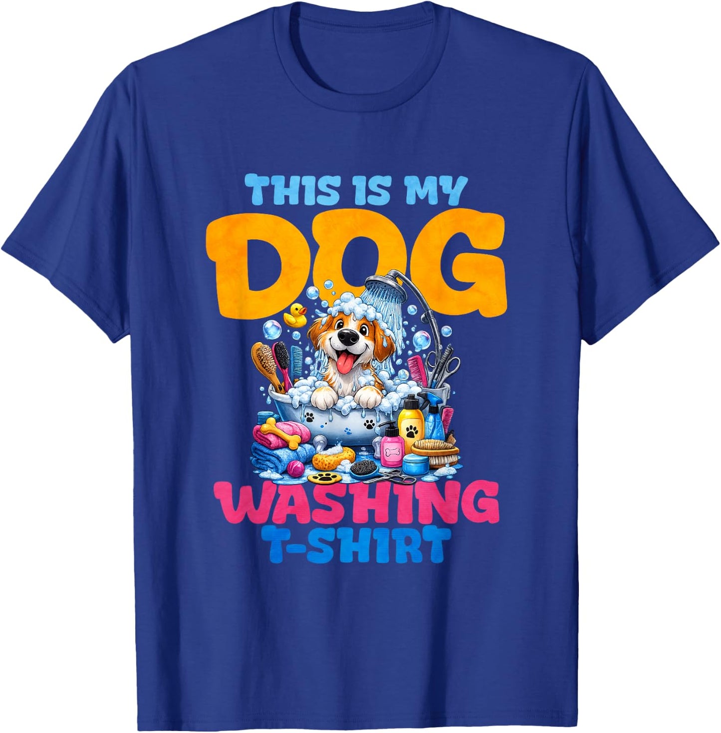 This is My Dog Washing T-Shirt - T-Shirt | Royal