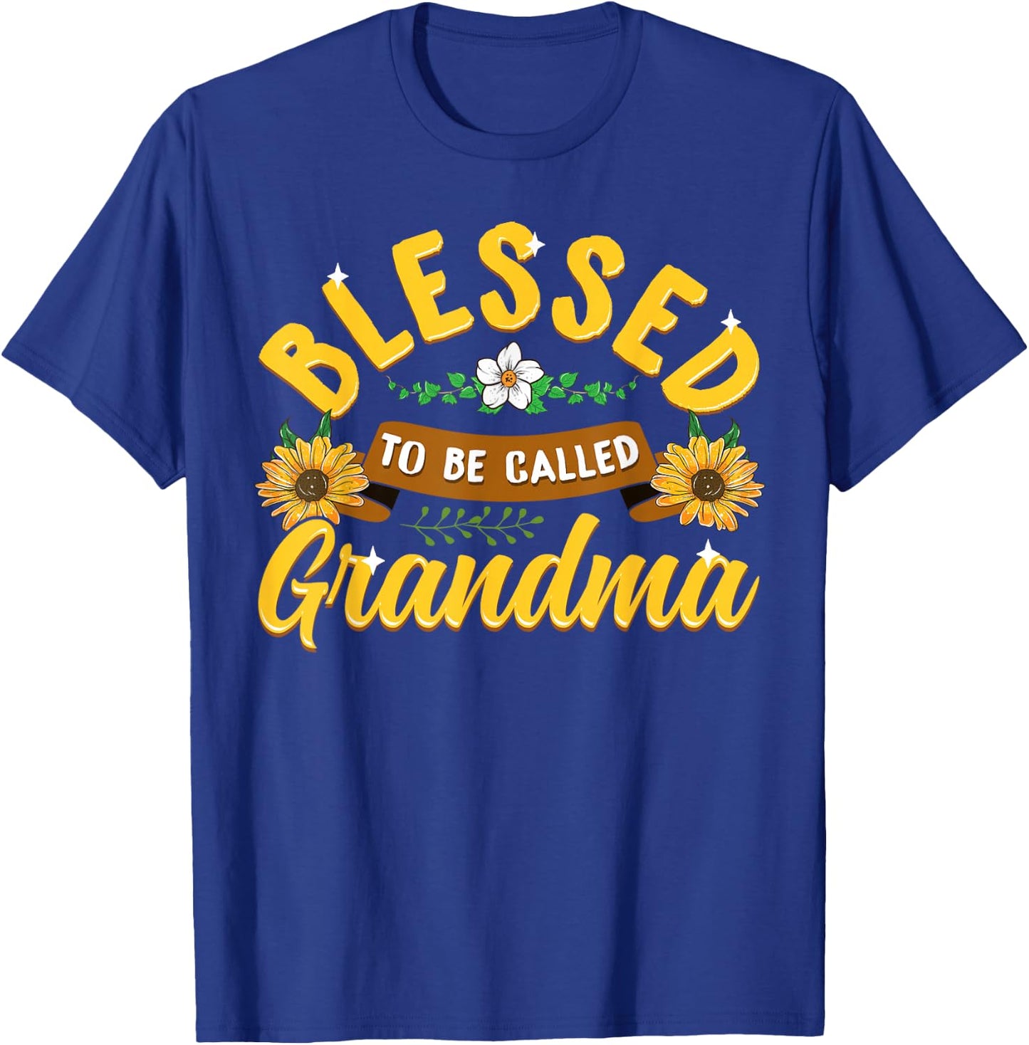 Blessed To Be Called Grandma Cute Sunflower Mothers Day Gift T-Shirt - T-Shirt | Royal