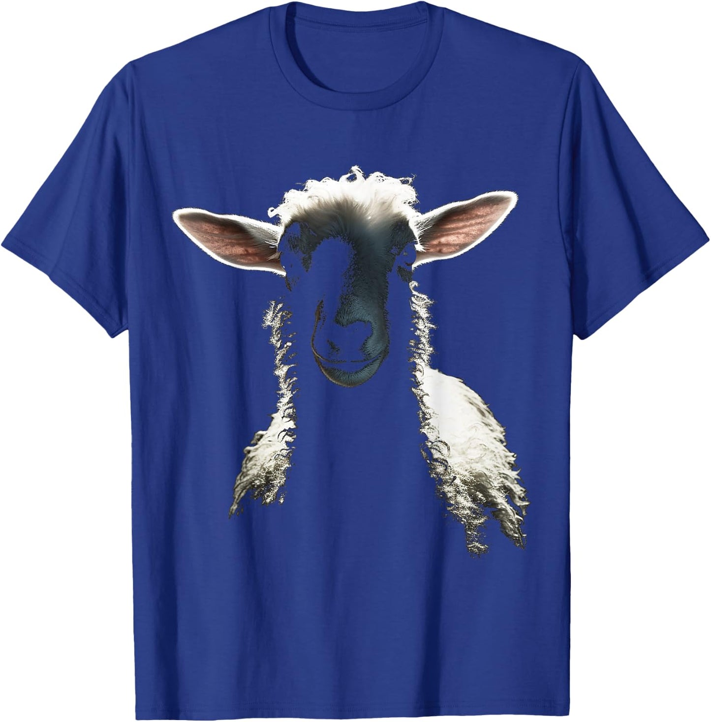 Sheep Portrait Animal Motif Illustration Sheep T-Shirt - T-Shirt | Royal