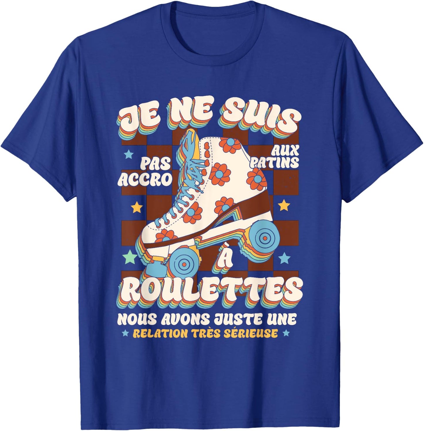 Skater Roller Skates Roller Skate Skating , Black, S T-Shirt - T-Shirt | Royal