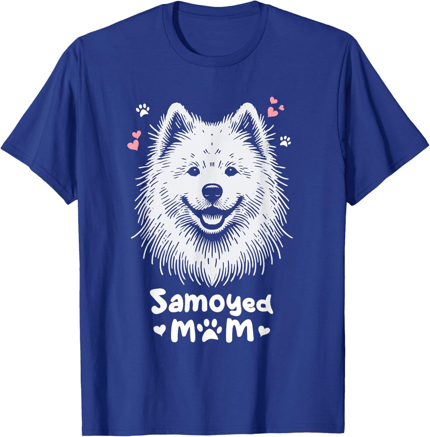 Samoyed Mom Sammies Dog , Black, S T-Shirt - T-Shirt | Royal