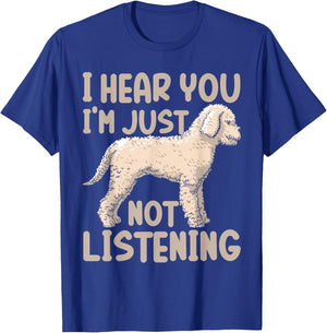 Poodle Owner Poodle Lover I Hear You I'm Just Not Listening T-Shirt - T-Shirt | Royal