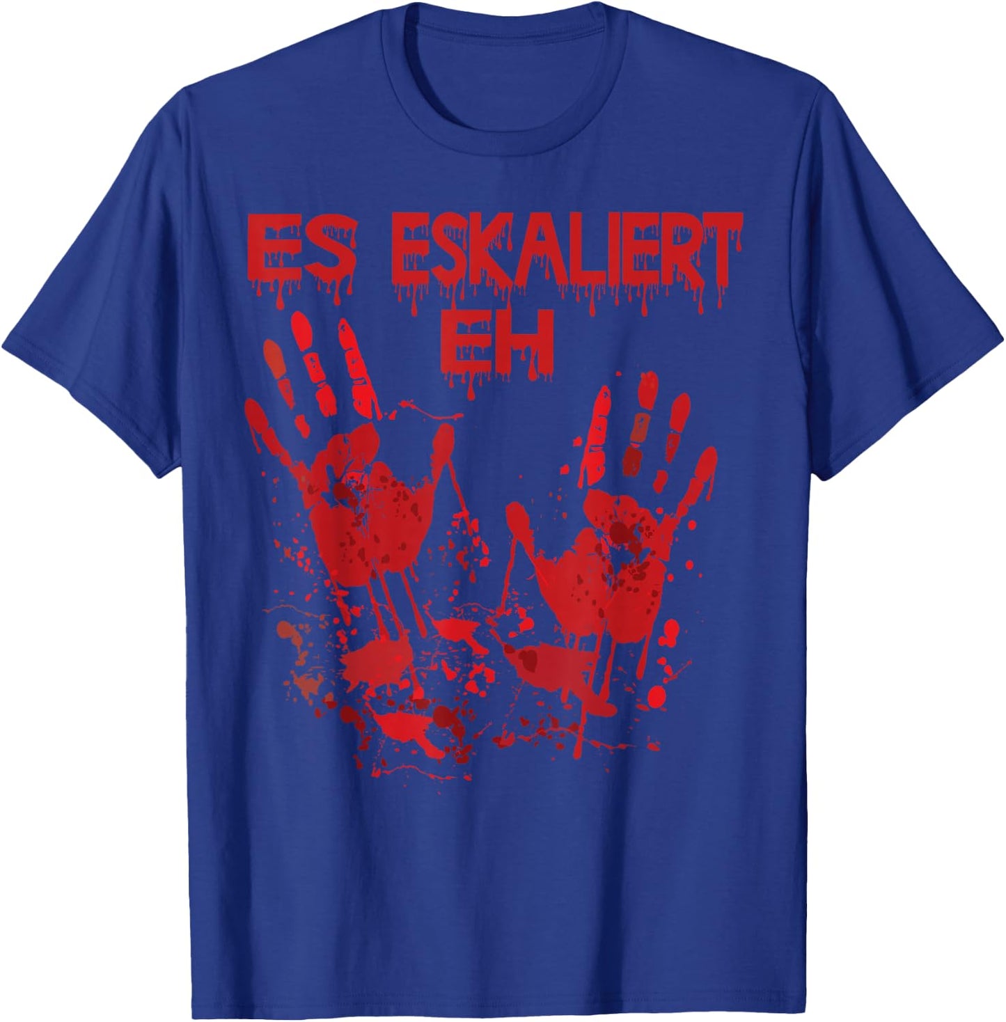 Halloween Bloody Hands Blood Splash Zombie Costume Men's , black T-Shirt - T-Shirt | Royal