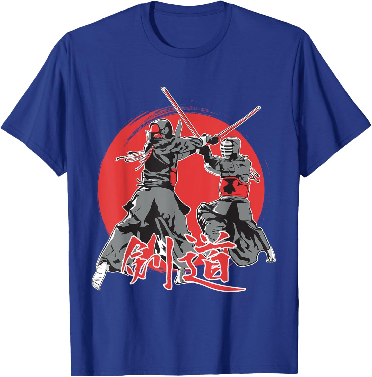 Japanese kendo Japan anime with sword T-Shirt - T-Shirt | Royal