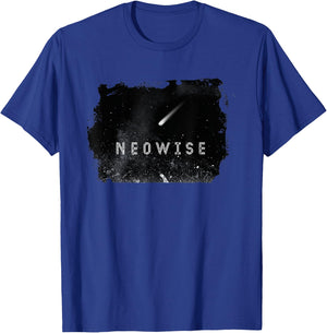 Commemorative Neowise Comet Design Grunge Distressed T-Shirt - T-Shirt | Royal