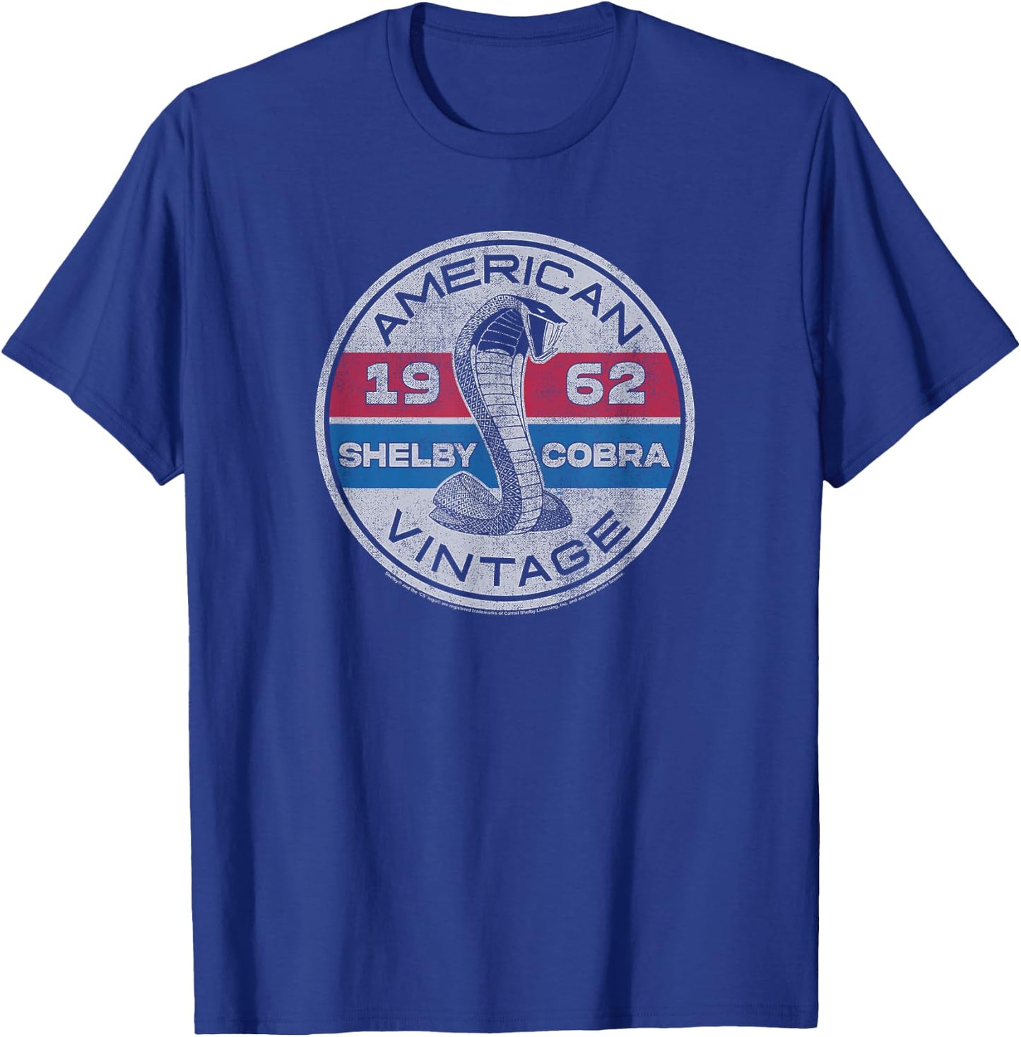 Carroll Shelby Vintage Circle T-Shirt - T-Shirt | Royal