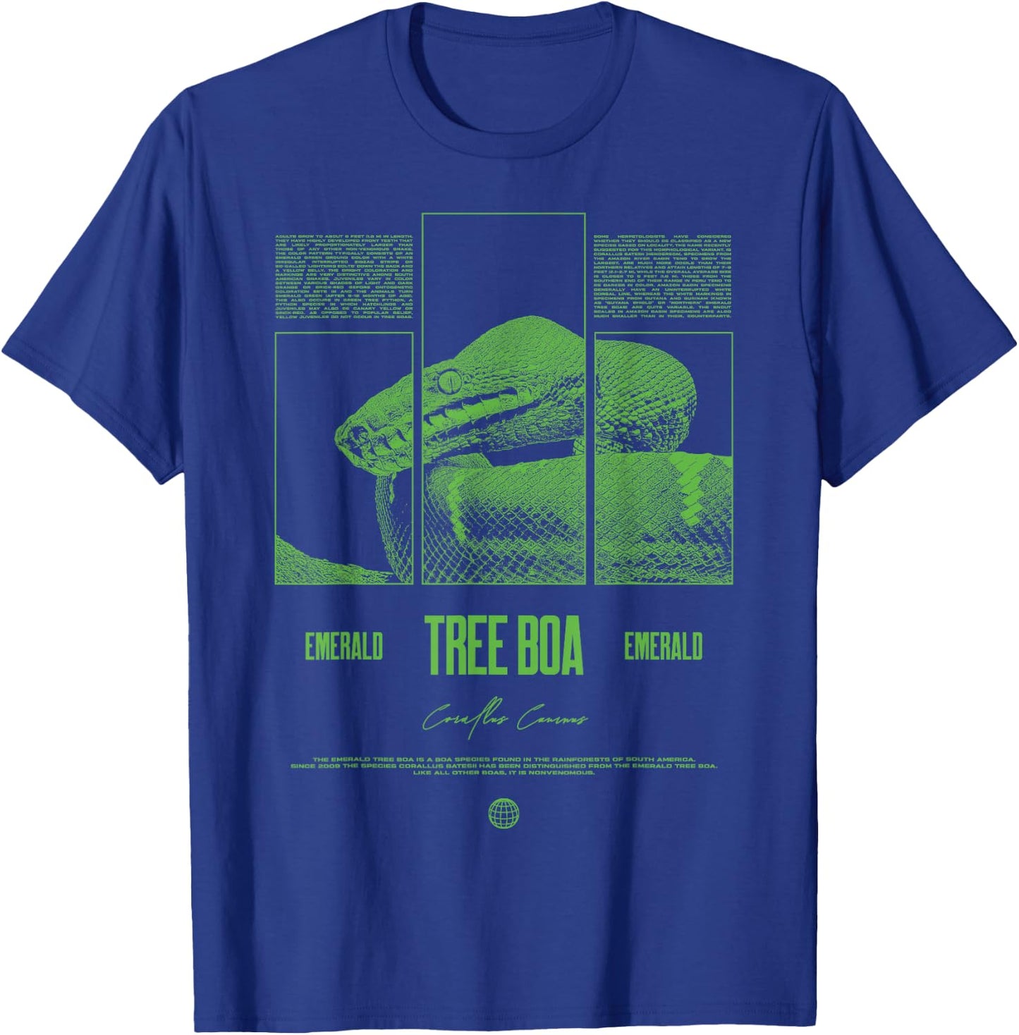 Emerald Tree Boa Snake Owner Streetwear Reptile Keeper T-Shirt - T-Shirt | Royal
