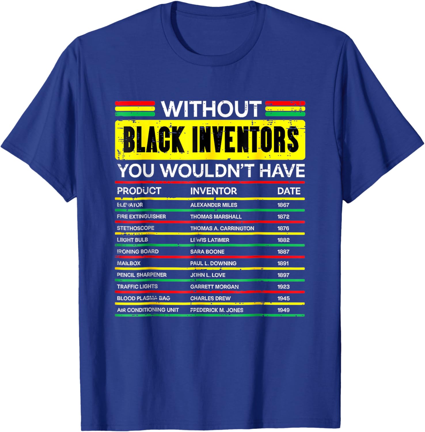 Without Black Inventors History Month African Men Women Kids T-Shirt - T-Shirt | Royal