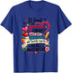 Cadeau Maîtresse d'École Fin d'Année Cœur Merci Original T-Shirt - T-Shirt | Royal