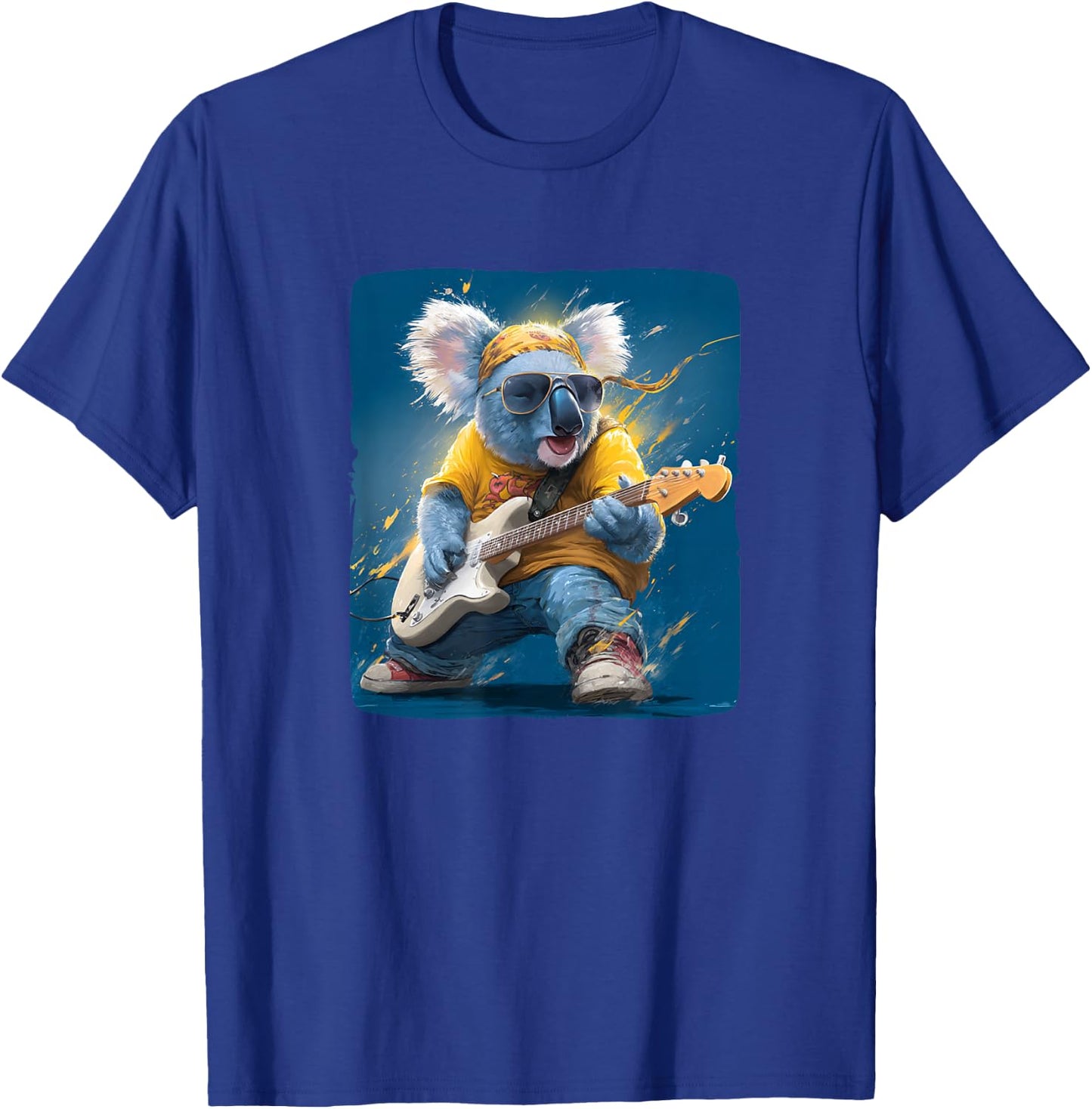 Superbe Ours Koala Rock avec Guitare pour Koalas T-Shirt - T-Shirt | Royal