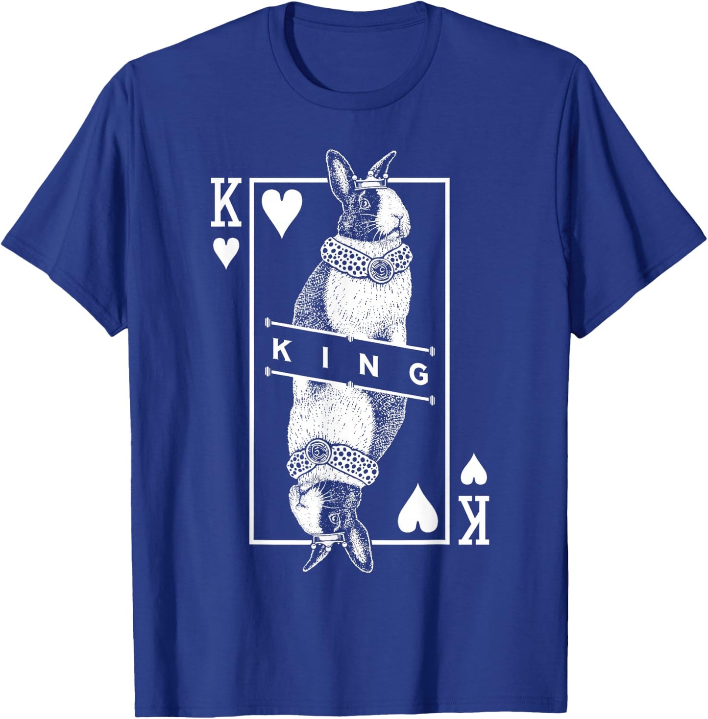Dutch Bunny Rabbit King Of Hearts Funny Pet Pop Art T-Shirt - T-Shirt | Royal