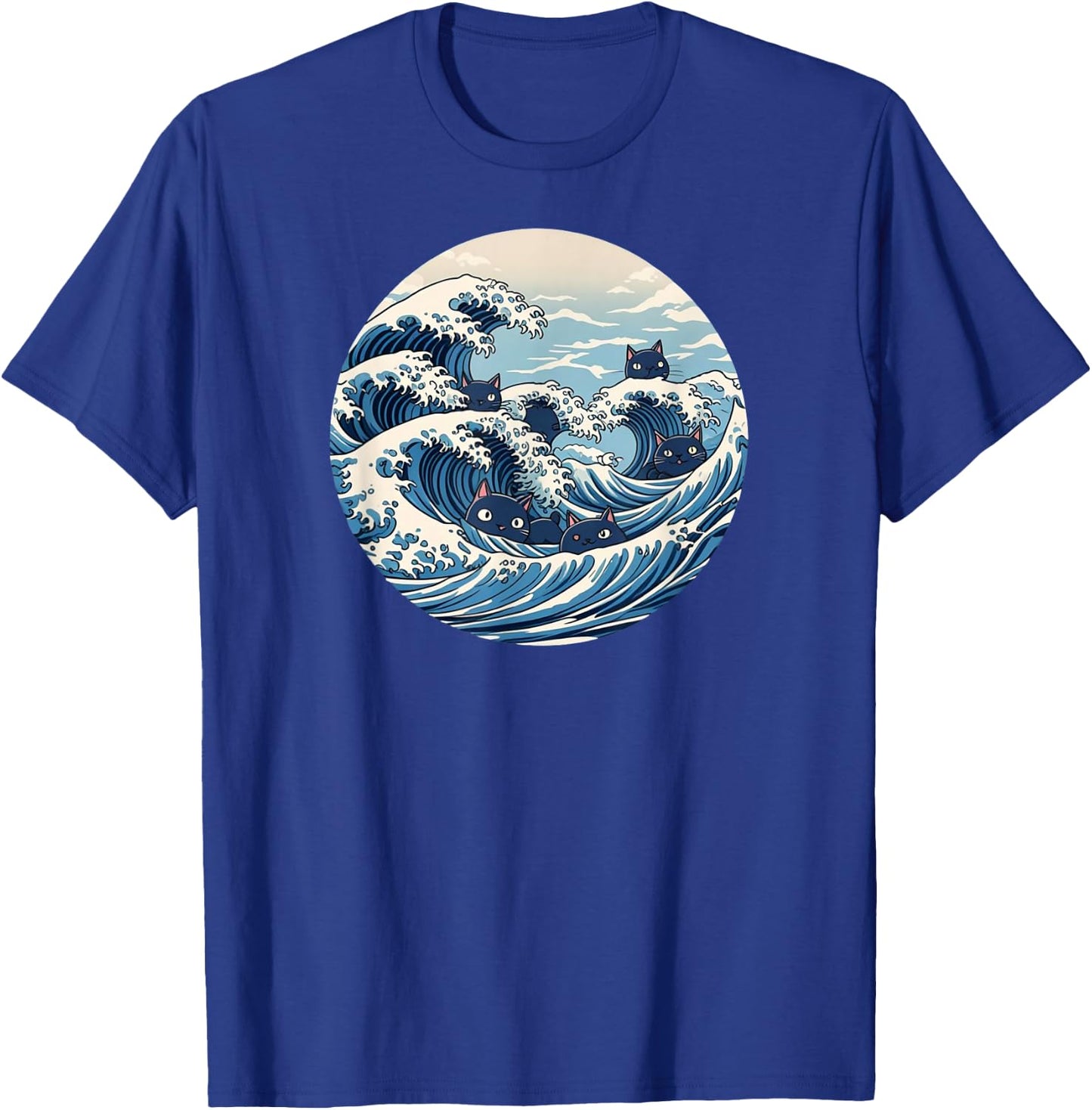 Blue Wave of Cat Ladies for Kamala T-Shirt - T-Shirt | Royal