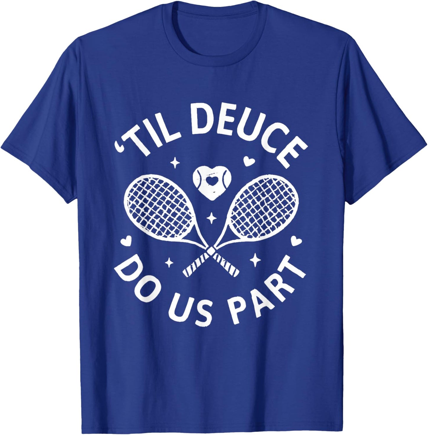 Funny Matching Tennis Married Couple Players T-Shirt - T-Shirt | Royal