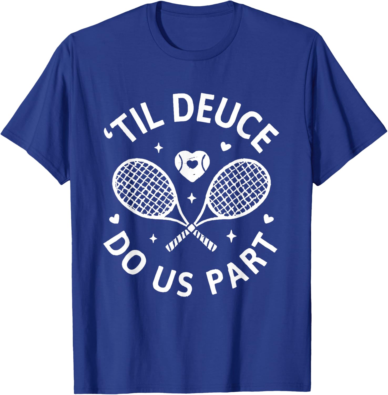 Funny Matching Tennis Married Couple Players T-Shirt - T-Shirt | Royal