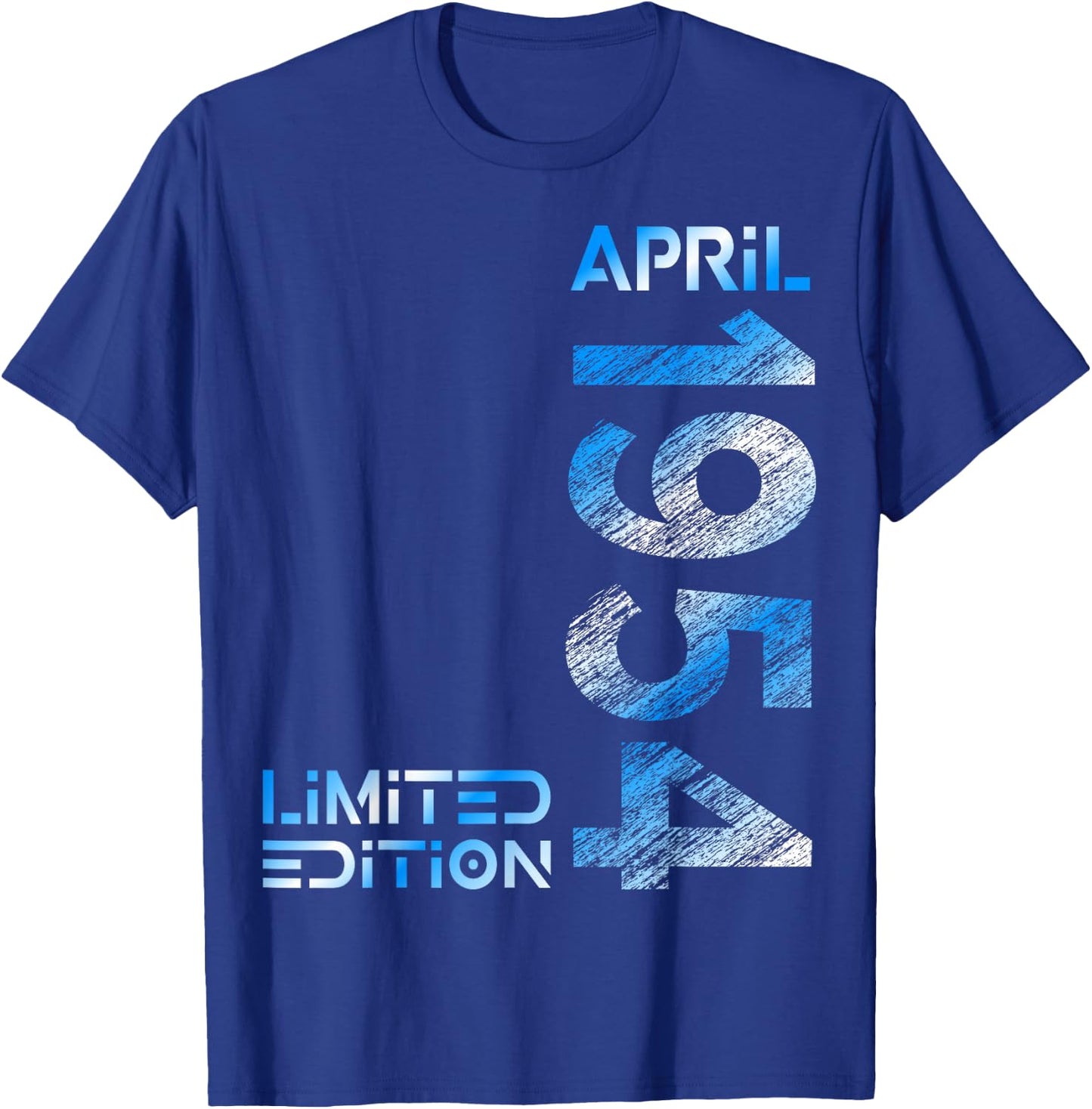 Limited Edition April 1954 Mann Frau 72. Geburtstag T-Shirt - T-Shirt | Royal
