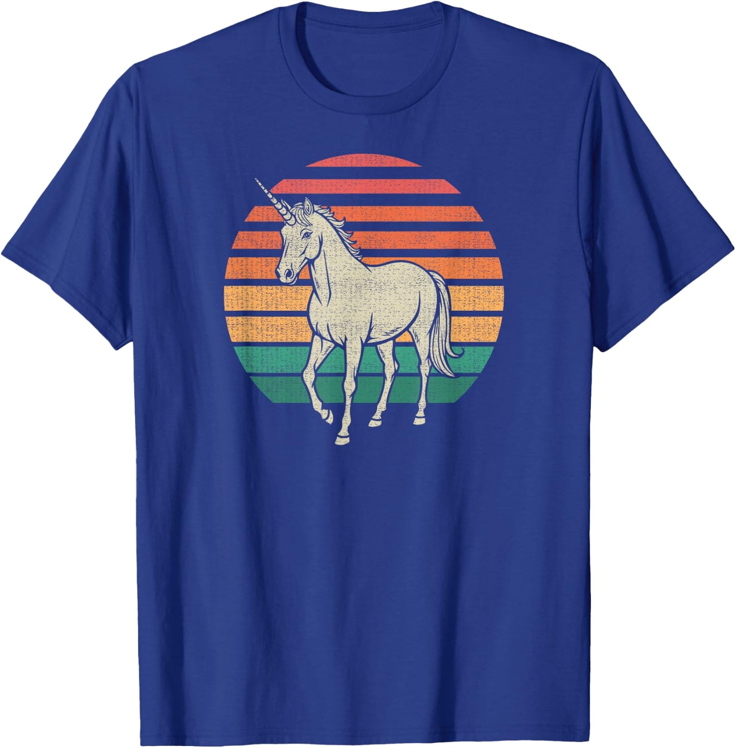 Unicorn Retro 70s T-Shirt - T-Shirt | Royal