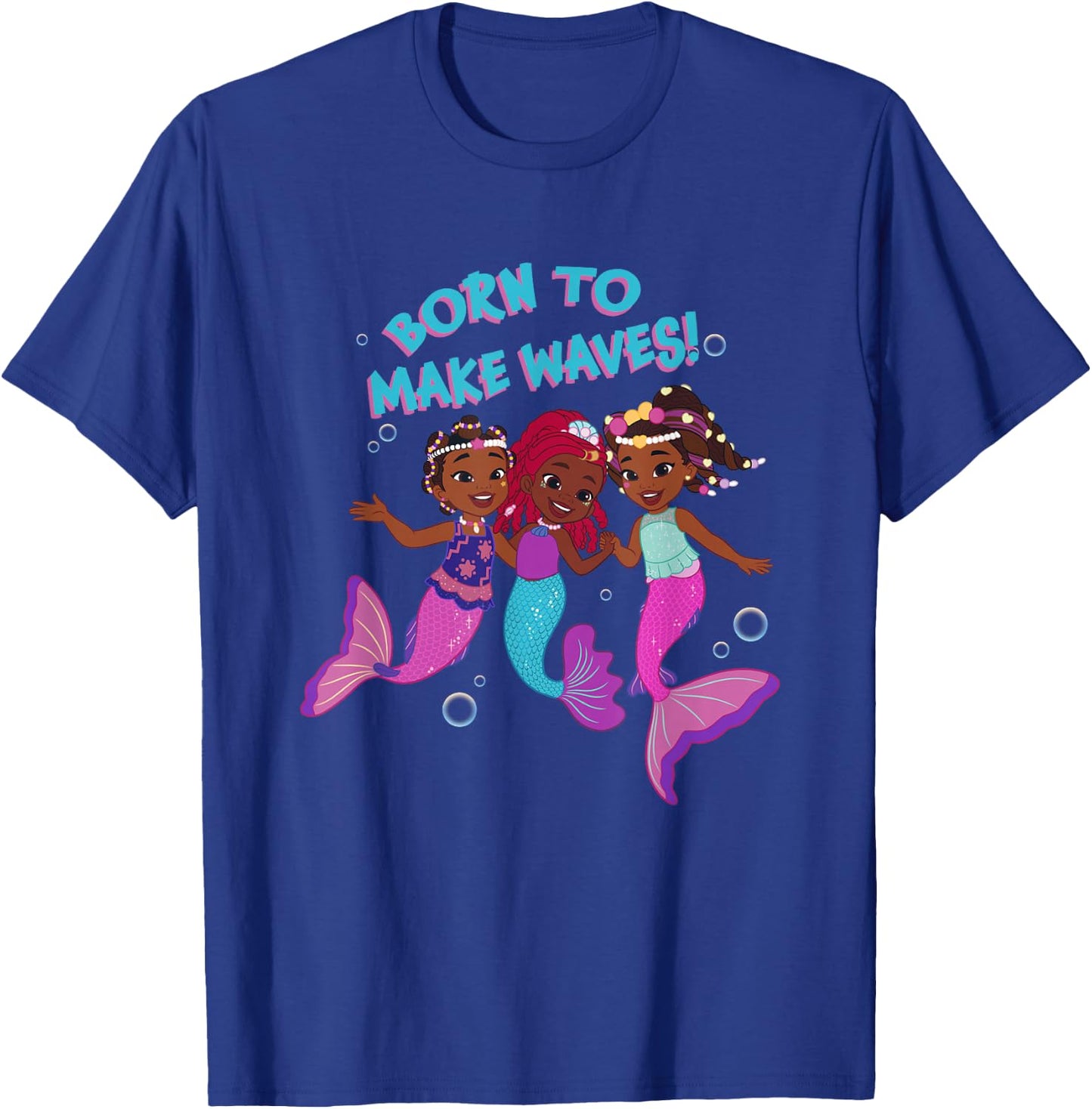 Disney Junior's Ariel Born To Make Waves! Group Shot T-Shirt - T-Shirt | Royal