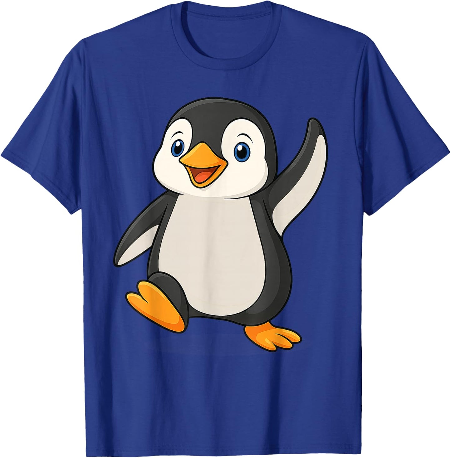 Cute Cartoon Fun Penguin T-Shirt - T-Shirt | Royal