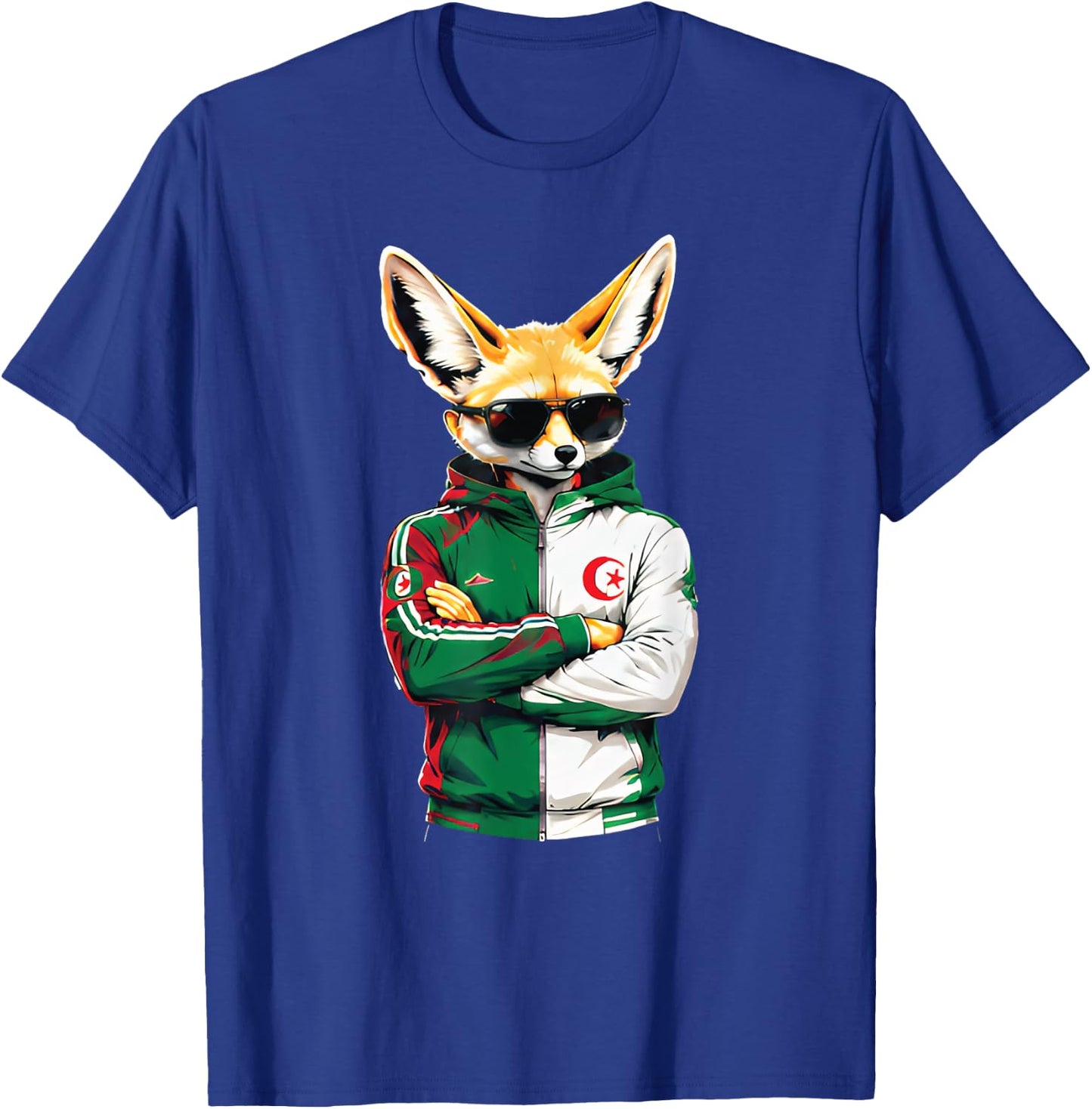 Maillot Fennec Drapeau Algérie Cadeau Foot Algérienne Dz T-Shirt - T-Shirt | Royal