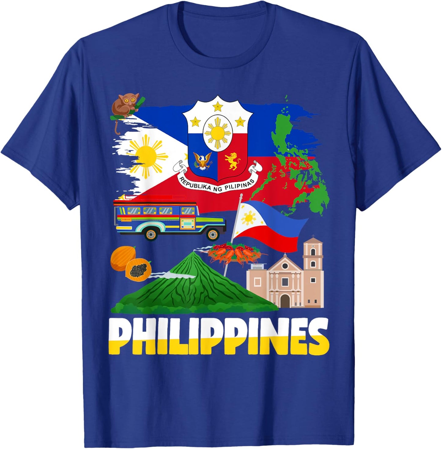 Philippines Flag Outfit Ideas For Kids Filipino Flag T-Shirt - T-Shirt | Royal