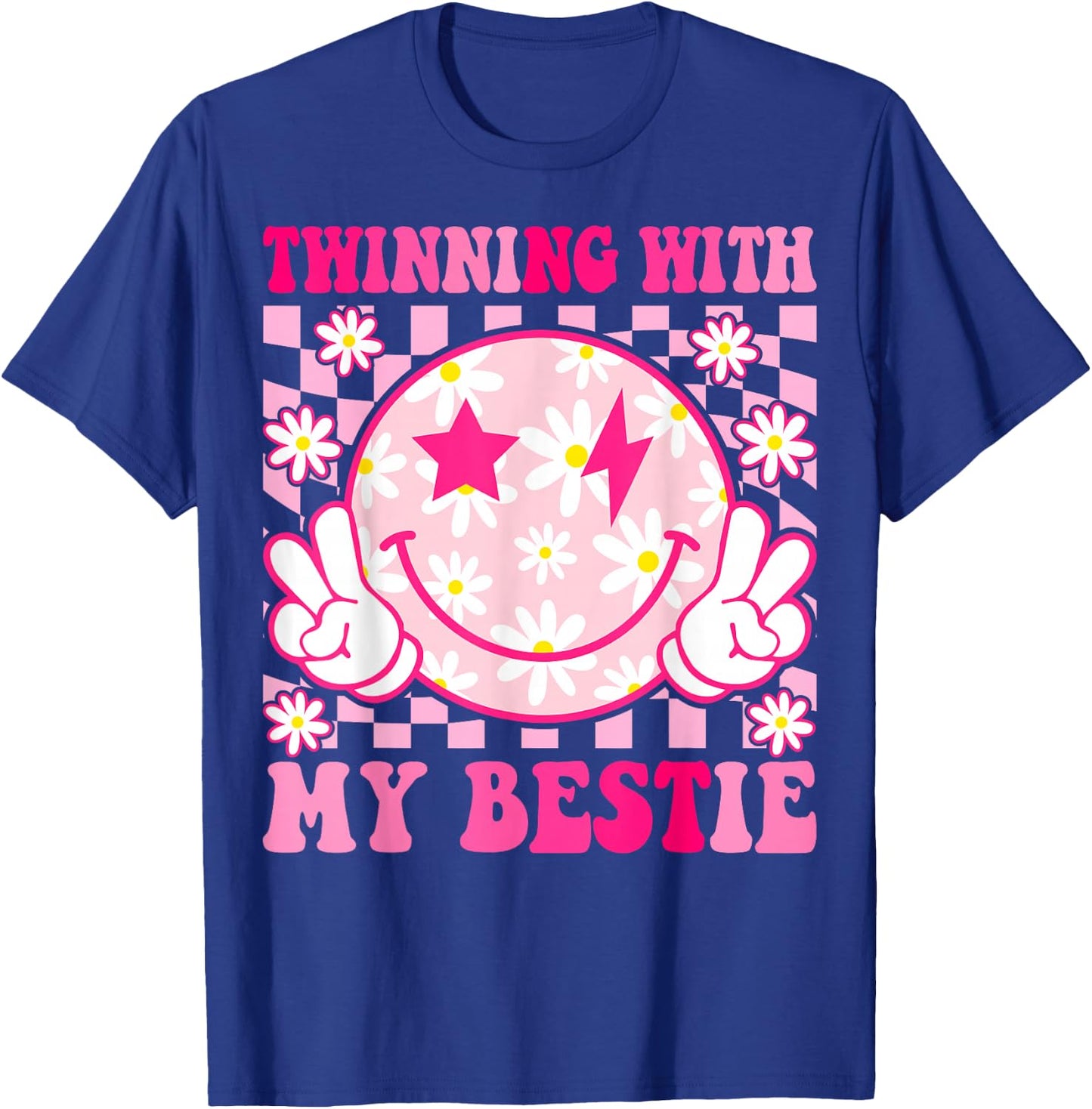 Groovy Twinning with My Bestie Spirit Week Friends T-Shirt - T-Shirt | Royal