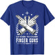 License to Carry Finger Guns T-Shirt - T-Shirt | Royal
