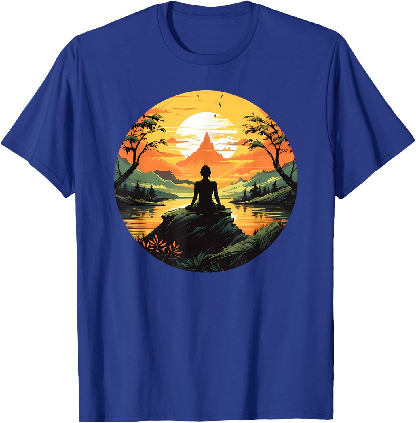 Buddha Yoga Zen Buddhist Buddist T-Shirt - T-Shirt | Royal