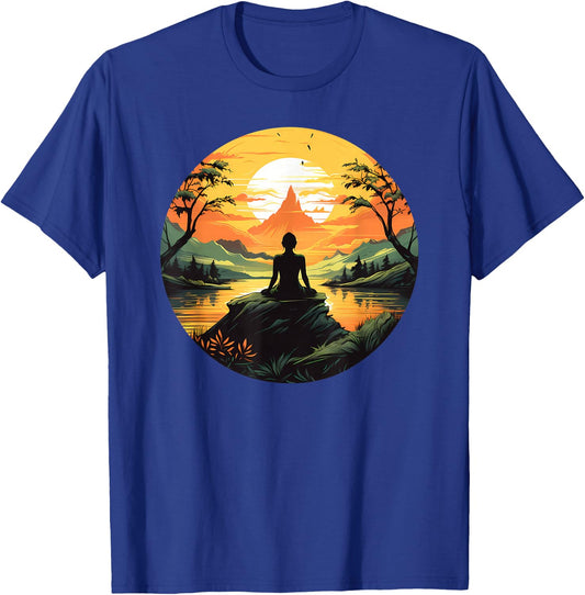 Buddha Yoga Zen Buddhist Buddist T-Shirt - T-Shirt | Royal