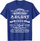 Legend Born In August 1990 35th Birthday 35 Years Old T-Shirt - T-Shirt | Royal