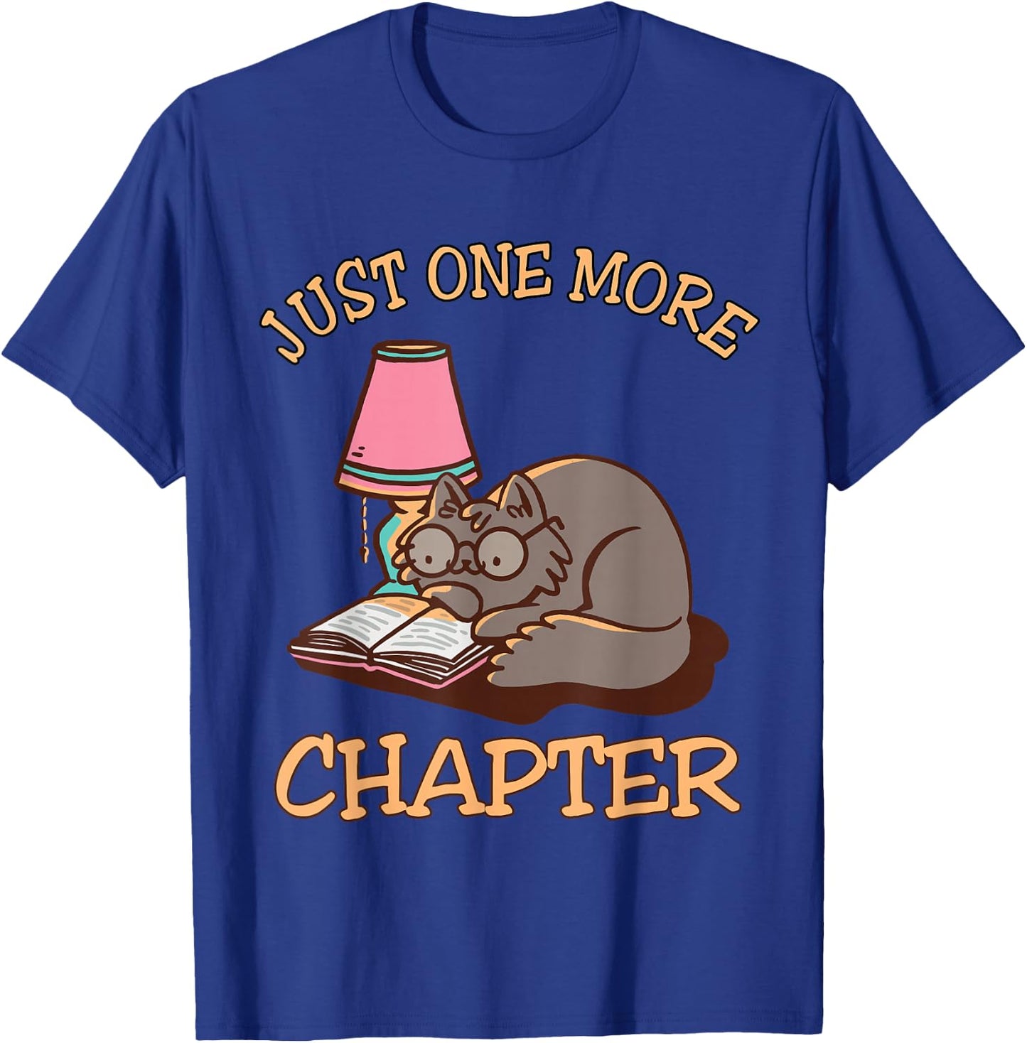 Just One More Chapter Cat T-Shirt - T-Shirt | Royal