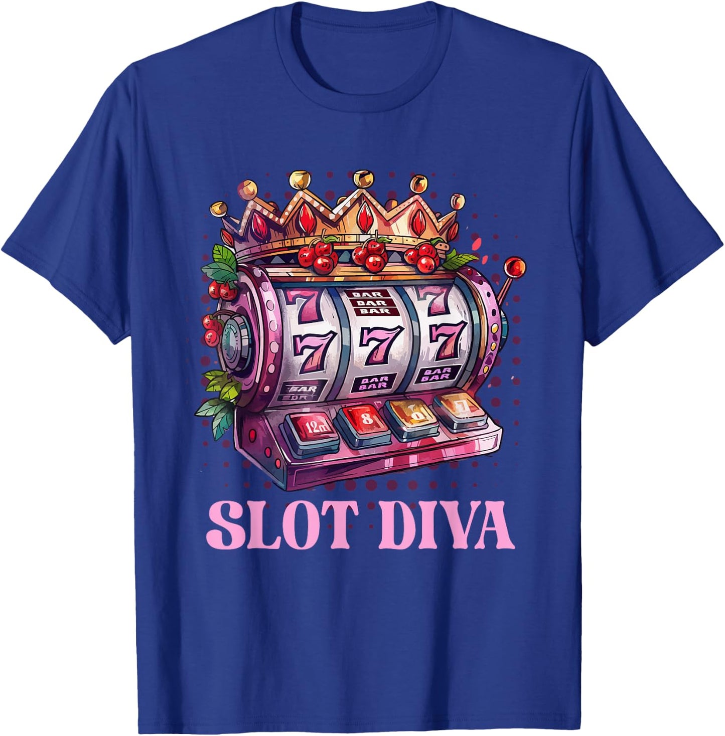 Glücksspiel Automaten SLOT DIVA 777 Frauen Spielautomaten T-Shirt - T-Shirt | Royal