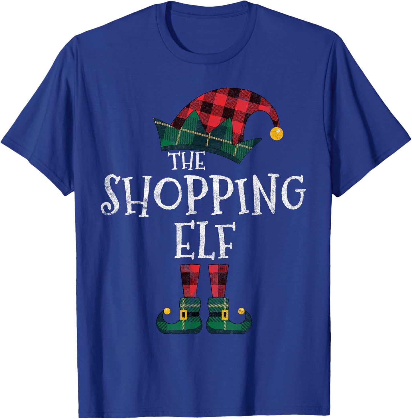 The Shopping Elf Matching Family Group Gift Funny Christmas T-Shirt - T-Shirt | Royal