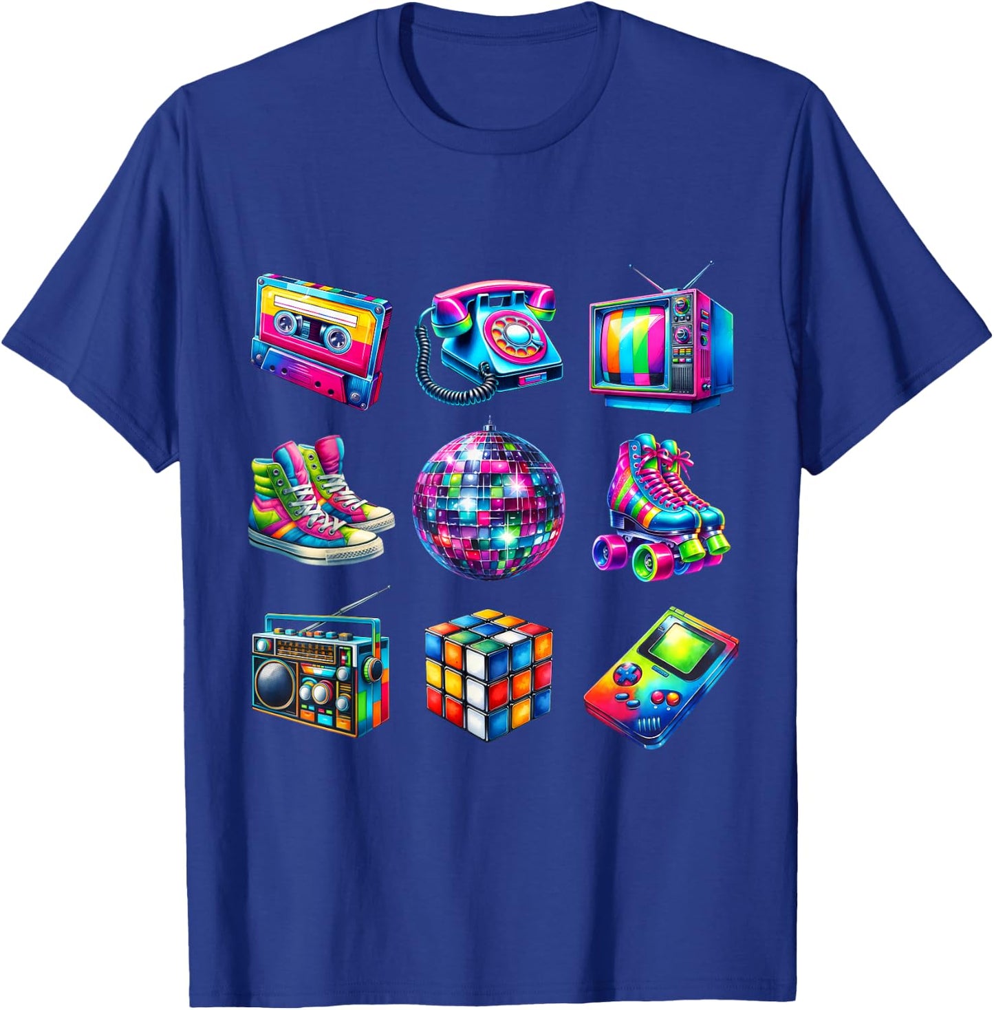 I Love 80s Retro Vintage 80s Style Graphic Women Girl Kids T-Shirt - T-Shirt | Royal